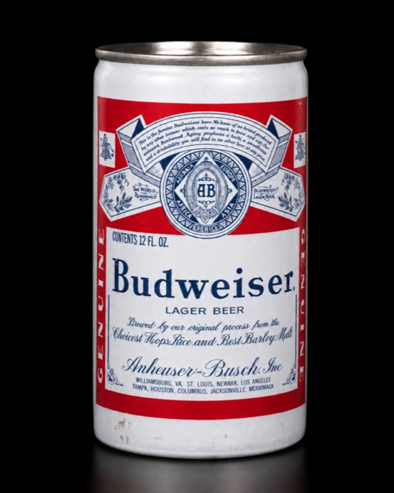 A Budweiser can from 1976